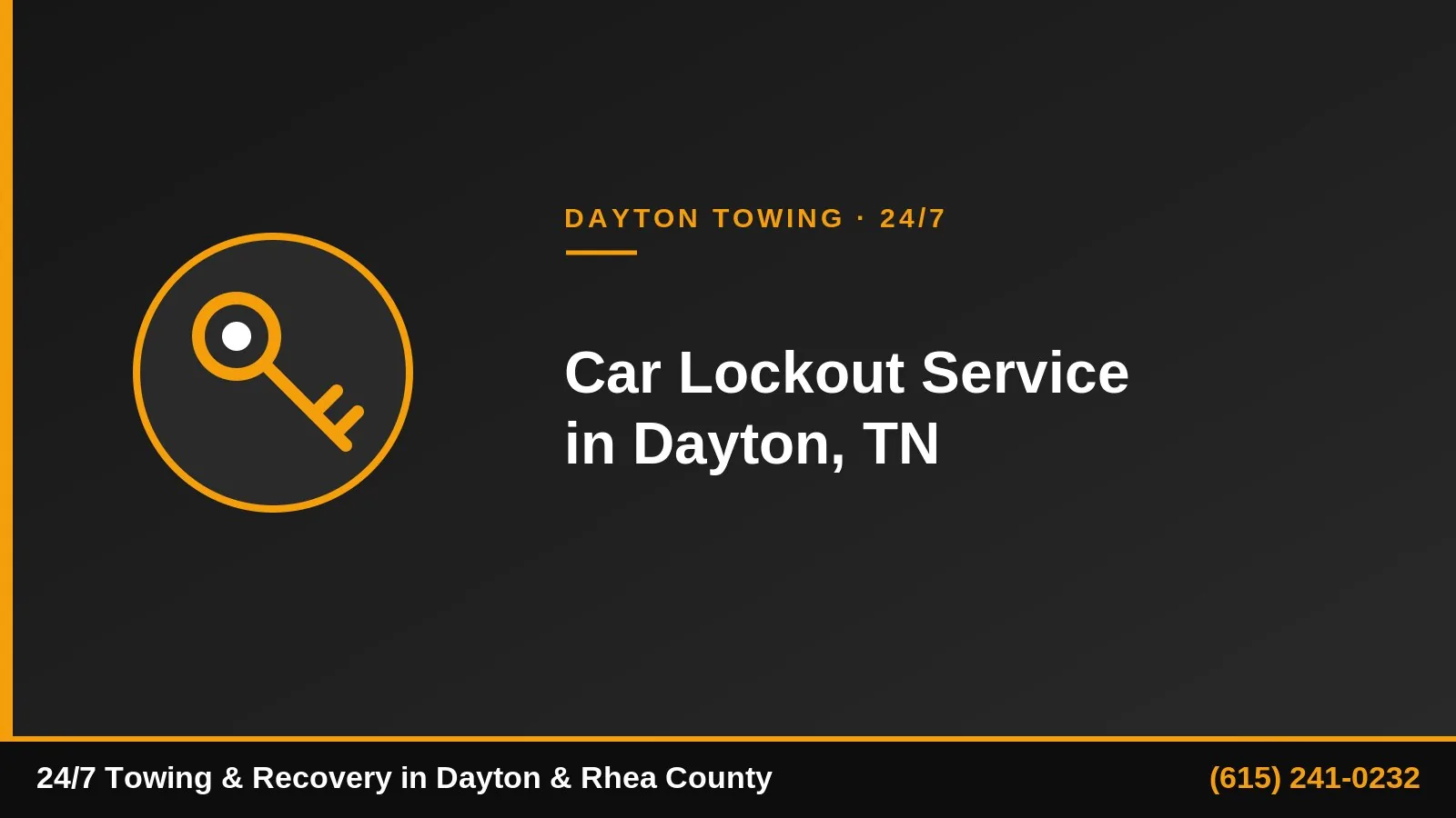Goodlettsville towing service — 24/7 car lockout help in Davidson County TN